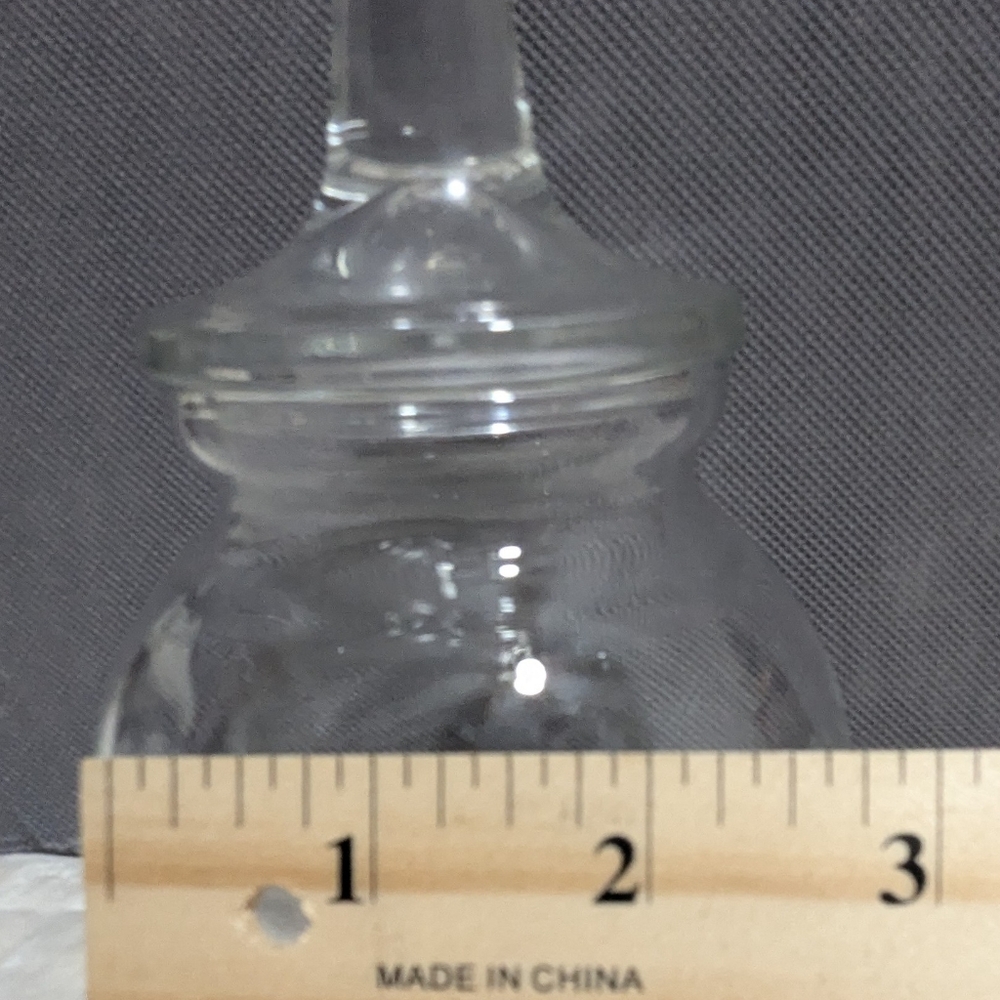 Princess House Heritage Cotton Ball / Candy Jar - Hand Blown Crystal. Vintage - Picture 9 of 9